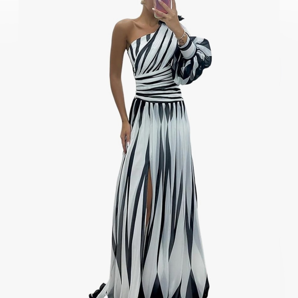 Elegant One-Shoulder Dress